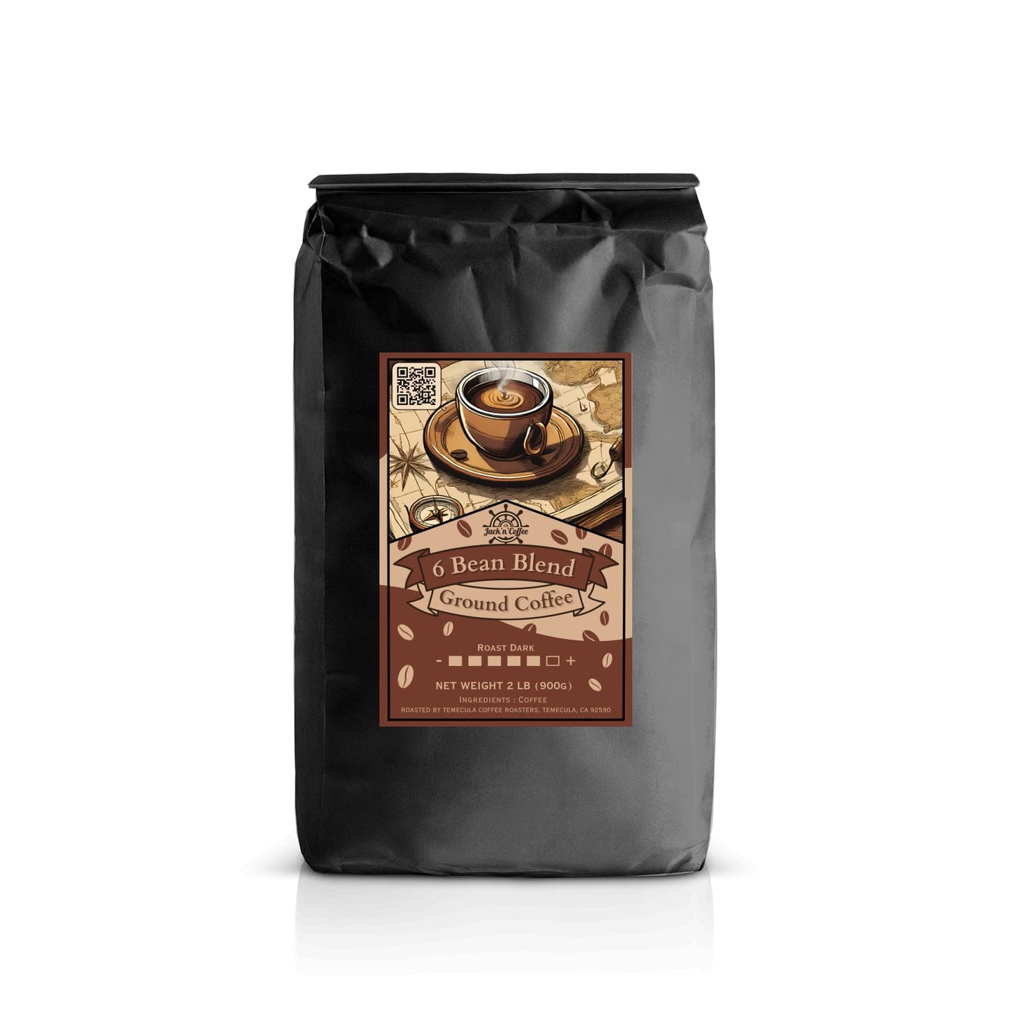 6 Bean Blend Coffee - Moulu